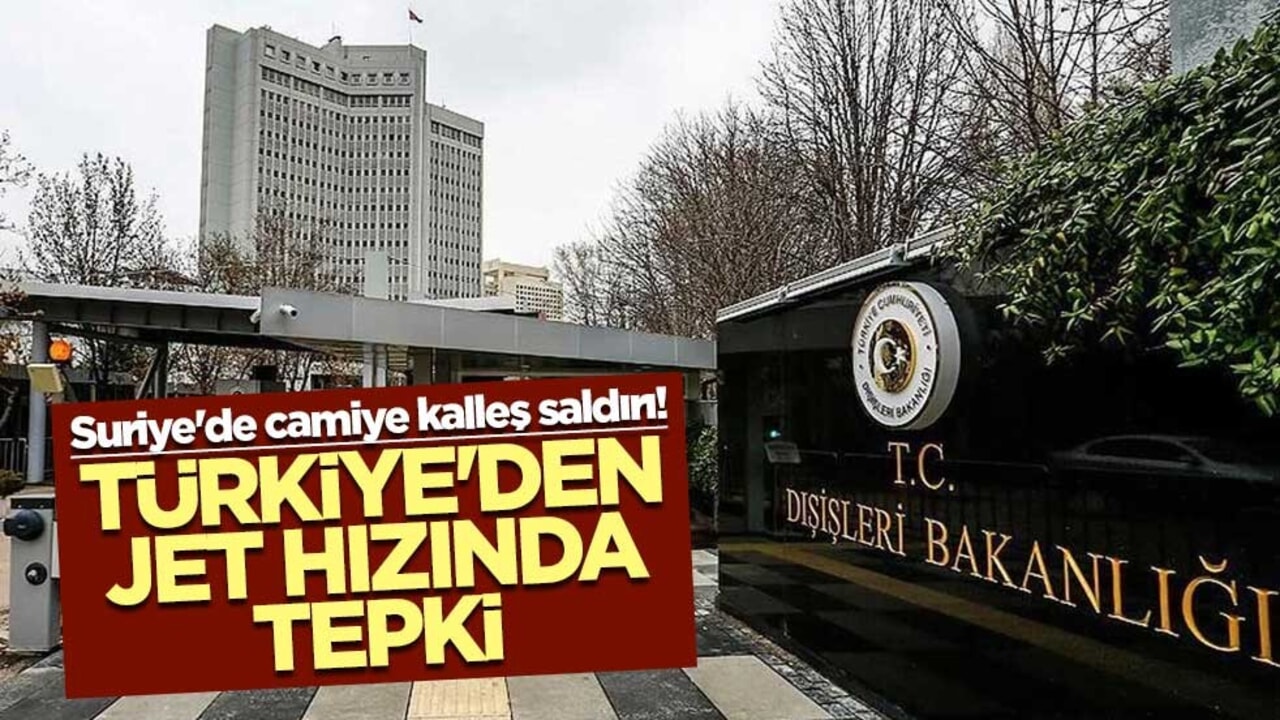 Suriye'de camiye kalleş saldırı! Türkiye'den jet hızında tepki