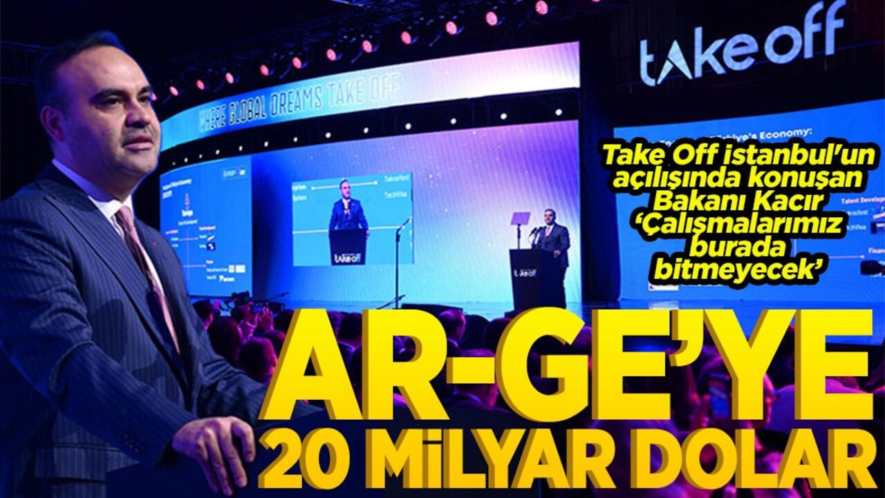 Take Off İstanbul'un açılışında konuşan Bakanı Kacır ‘Çalışmalarımız burada bitmeyecek’