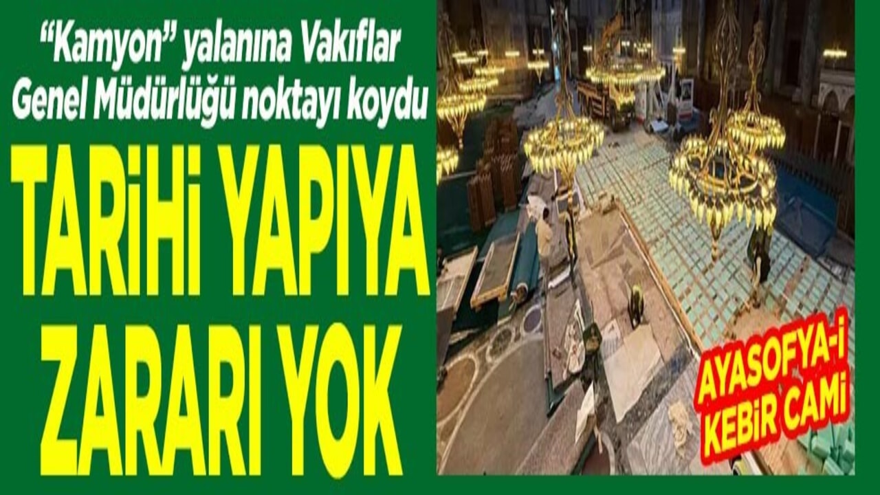 Tarihi yapıya zararı yok