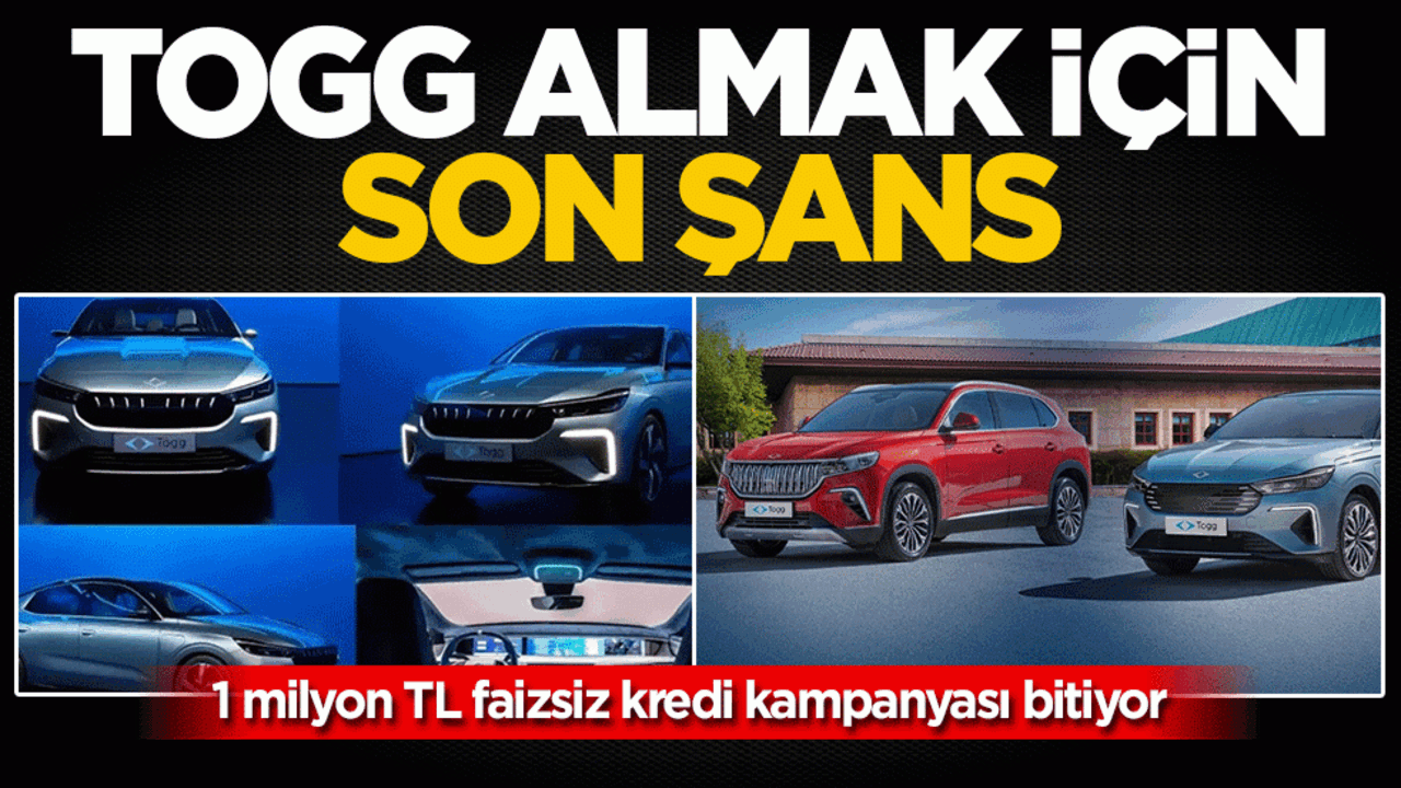 Togg, T10F ve T10X almak için son şans! Aralık kampanyası bitiyor