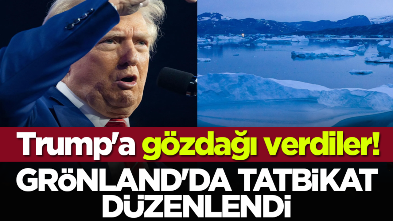 Trump'a gözdağı verdiler! Grönland'da tatbikat düzenlendi