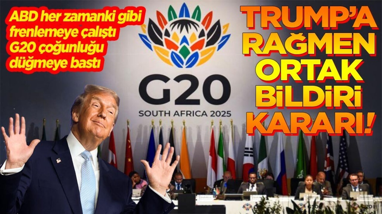 Trump'a rağmen ortak bildiri kararı!