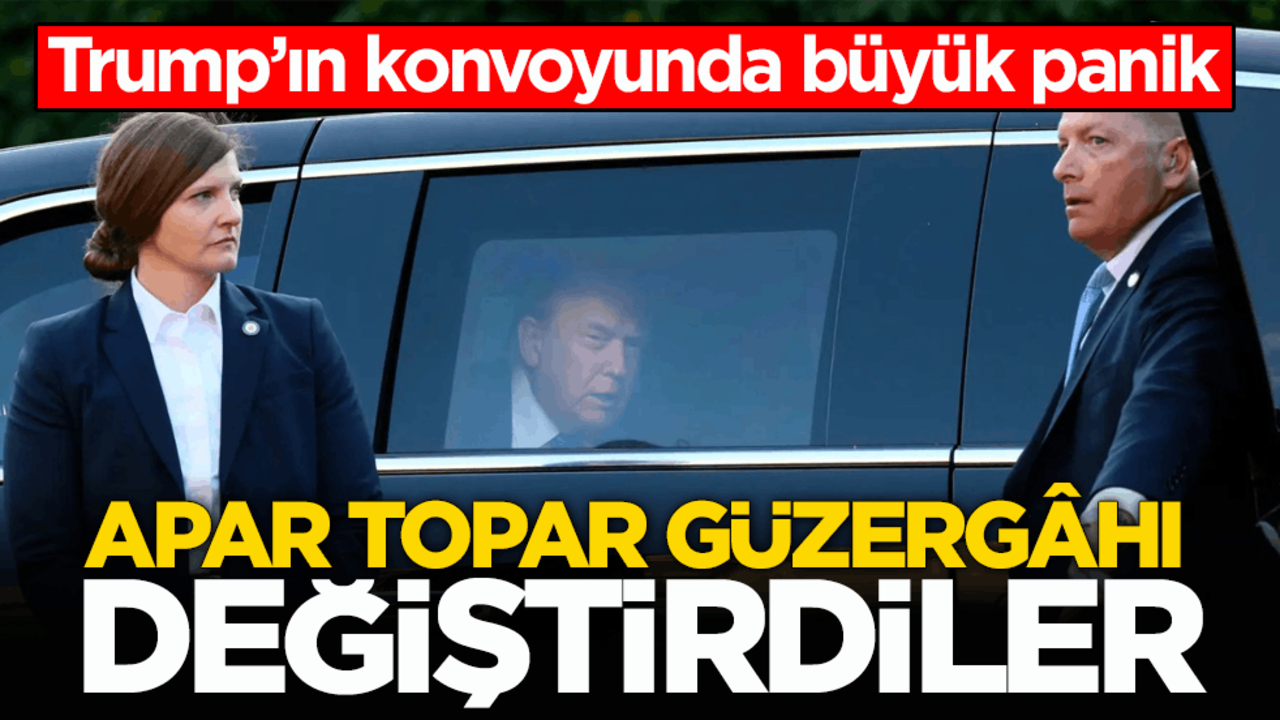 Trump’ın konvoyunda büyük panik! Apar topar güzergâhı değiştirdiler