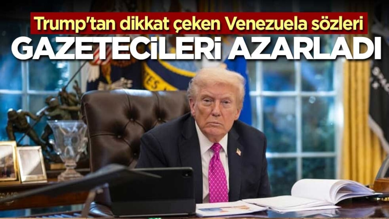 Trump'tan dikkat çeken Venezuela sözleri! Gazetecileri azarladı