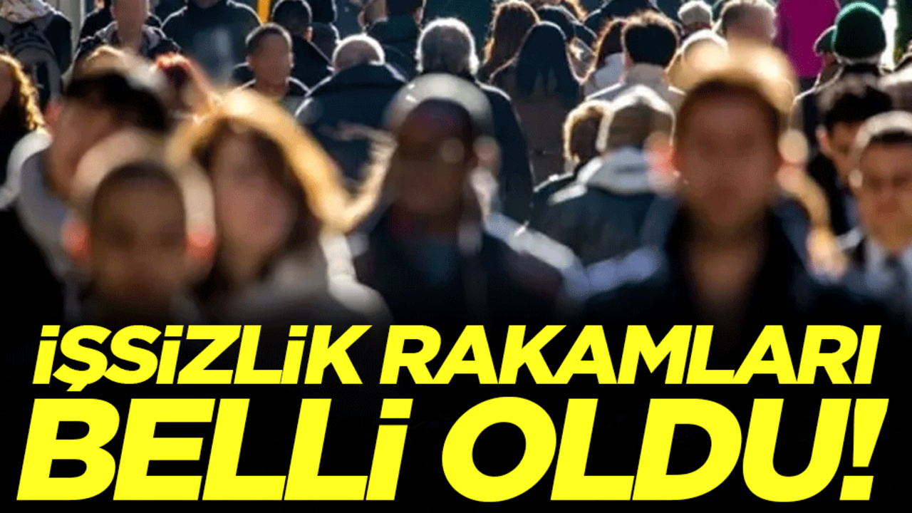 TÜİK açıkladı: İşsizlik rakamları belli oldu!