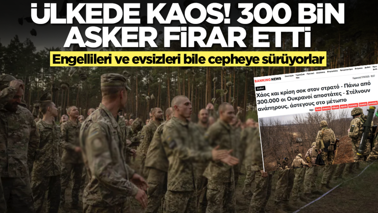 Ülkede kaos: 300 bin asker firar etti