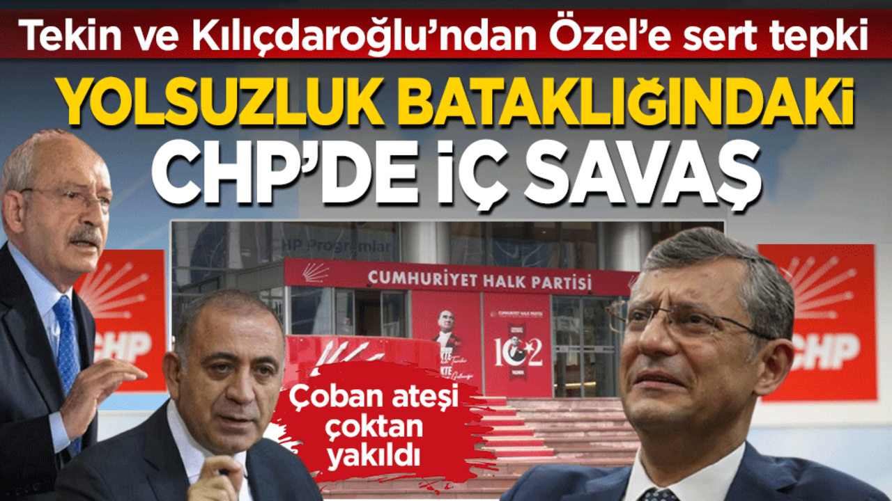 Yolsuzluk bataklığındaki CHP’de iç savaş! Tekin’den Kılıçdaroğlu’na destek mesajı: Artık kimse konforlu alan bulamayacak