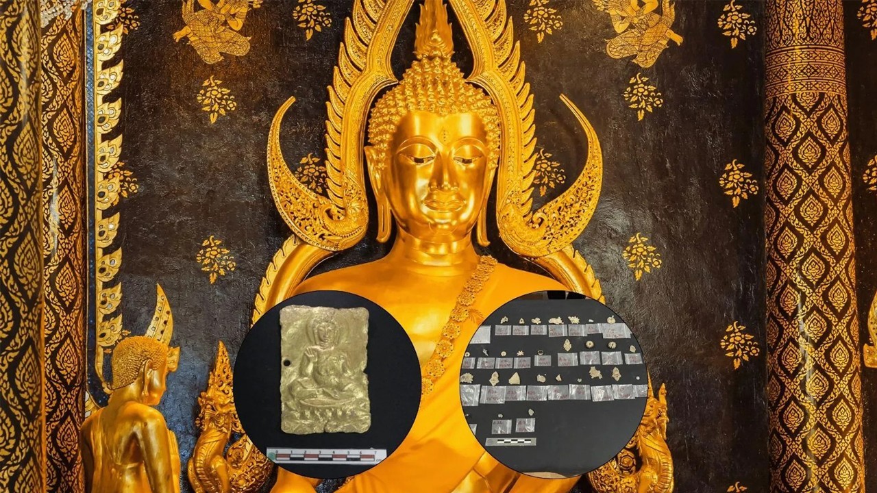 1300 yıllık sır açığa çıktı: Buda heykelinin altında altın levhalar