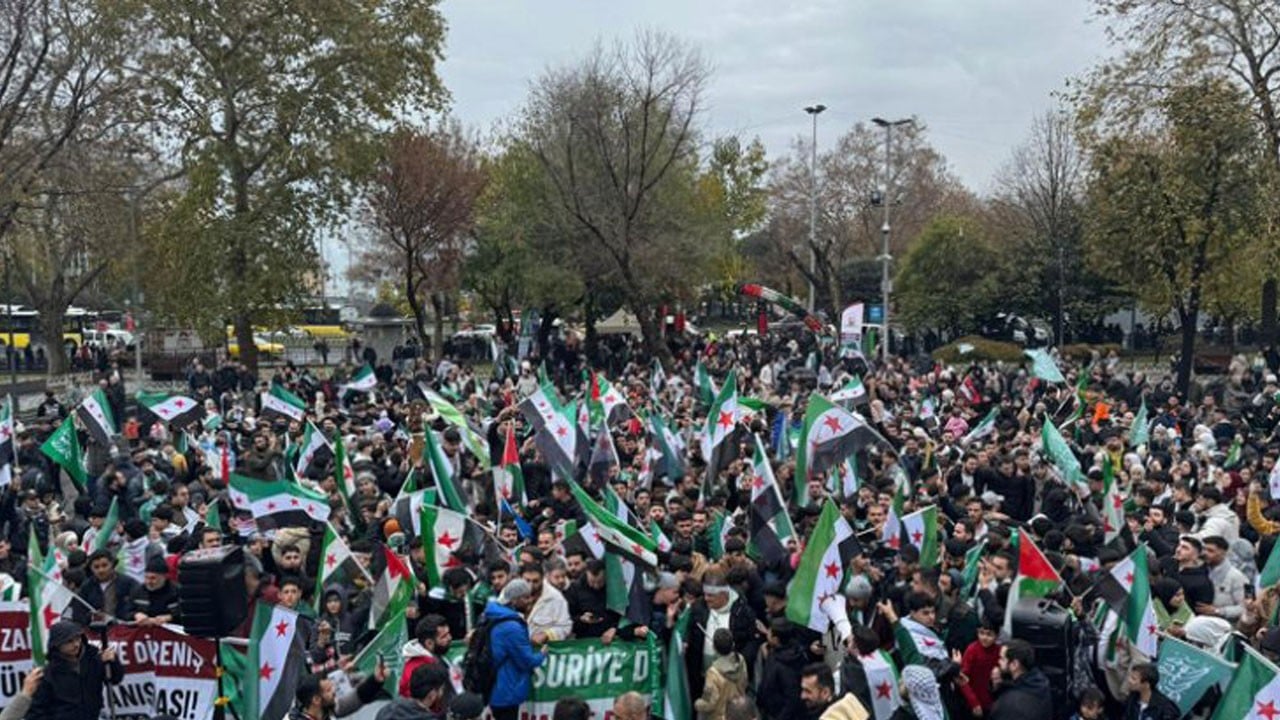 8 Aralık Devrimi’nin yıldönümünde Saraçhane’de Gazze ve Şam mesajları