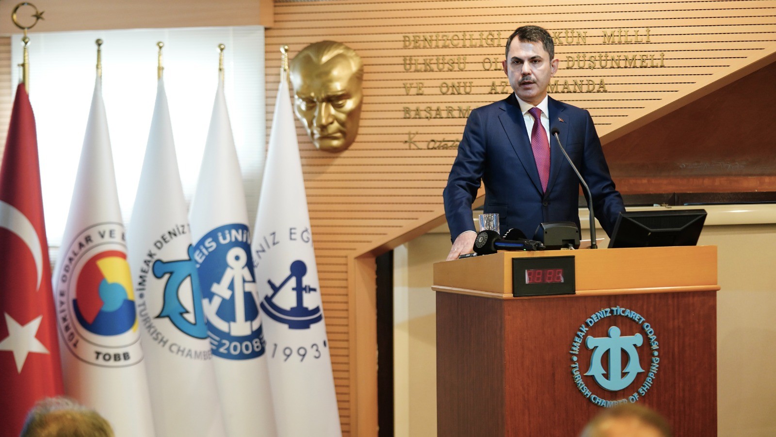 Bakan Kurum, İstanbul’da Deniz Ticaret Odası Meclis Toplantısı’nda konuştu