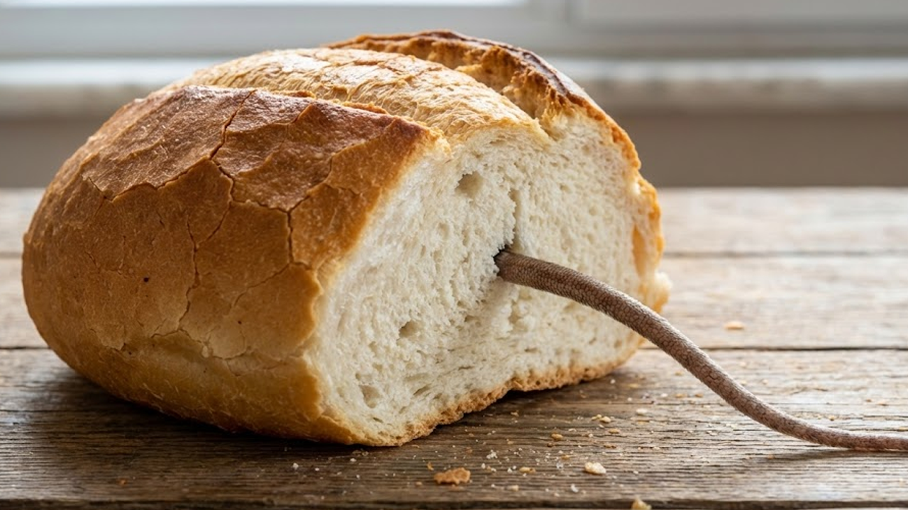 Bilmediğiniz yerden almayın: Ekmekten fare kuyruğu çıktı!