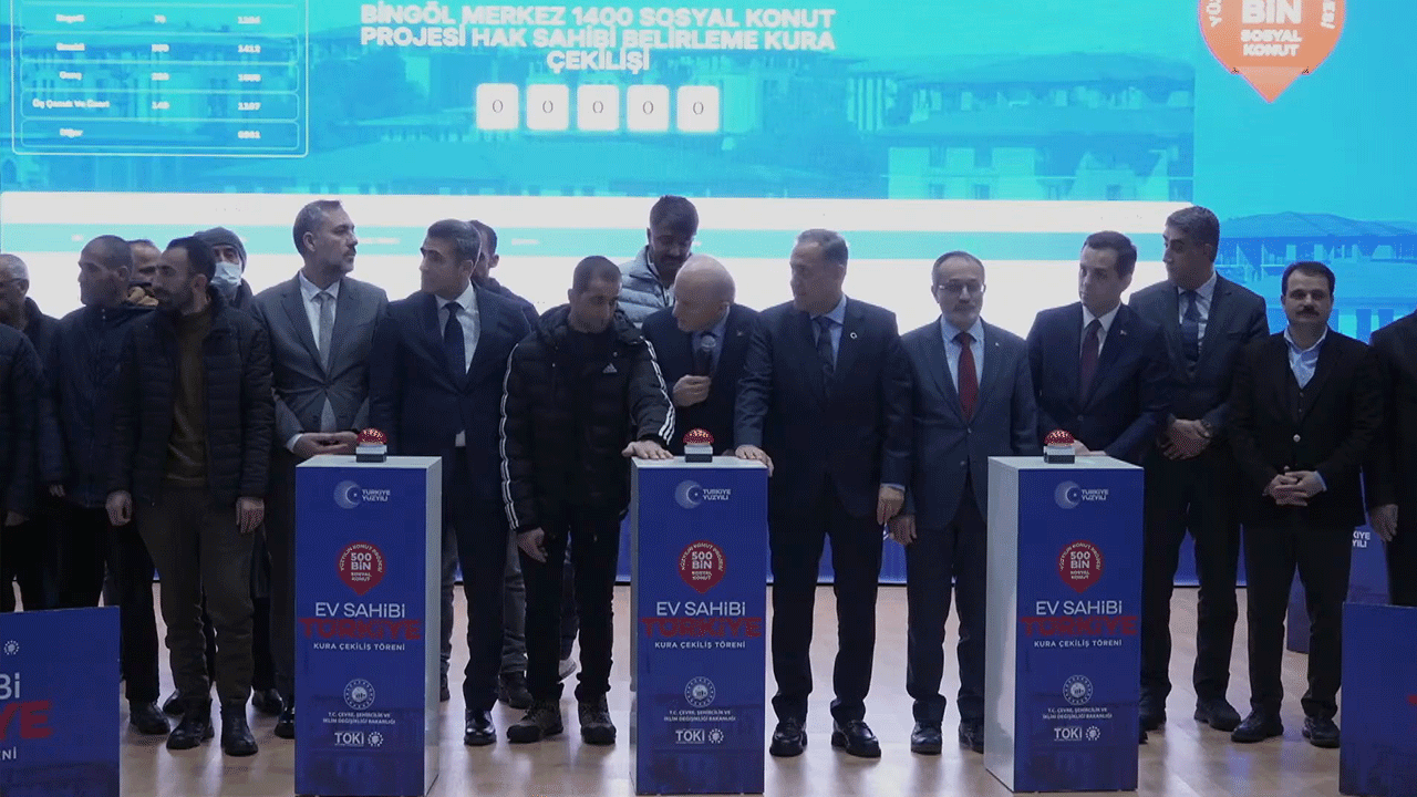 Bingöl’de ev sahibi olma hayali gerçek oldu! TOKİ kuraları çekildi, işte şanslı isimler