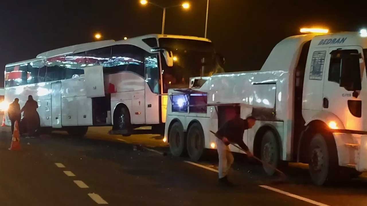 Bolu Dağı’nda yolcu otobüsü ve tır çarpıştı
