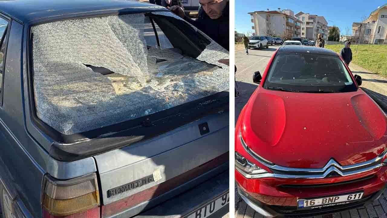 Bursa’da inşaatta patlama paniğe yol açtı: Kaya parçaları evlere ve arabalara sıçradı