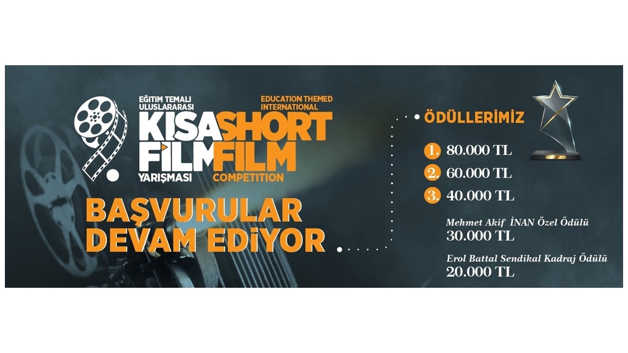 Eğitim Temalı 9. Uluslararası Kısa Film yarışmasının başvuruları sürüyor