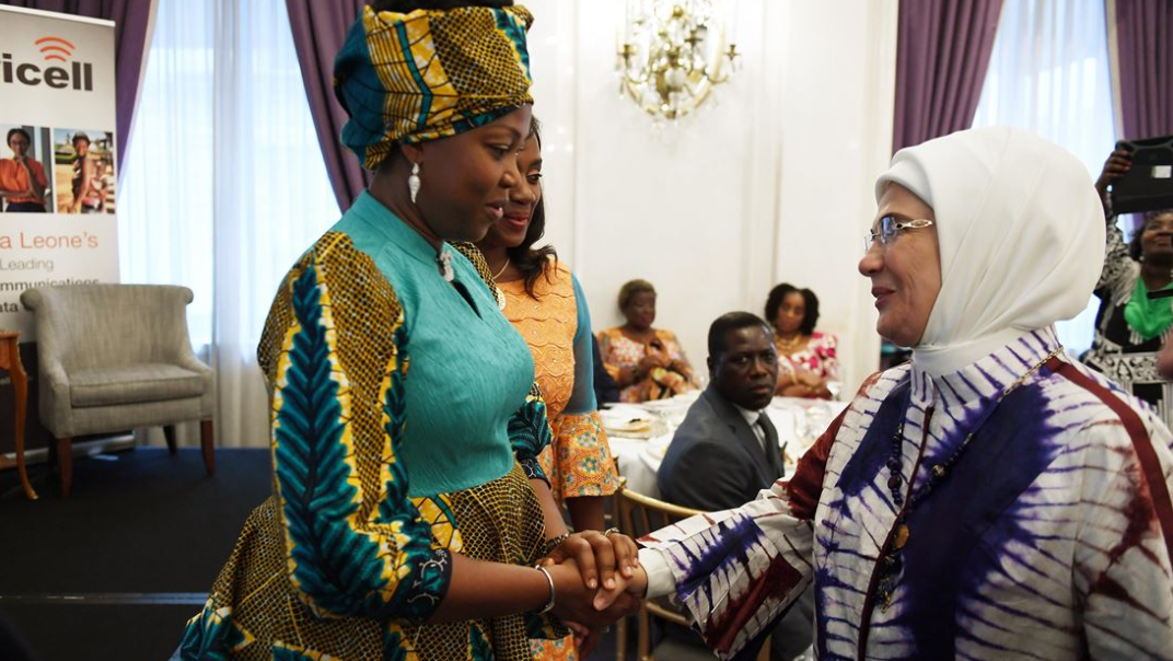 Emine Erdoğan Sierra Leone’de! Kadın ve kız çocukları programında konuştu