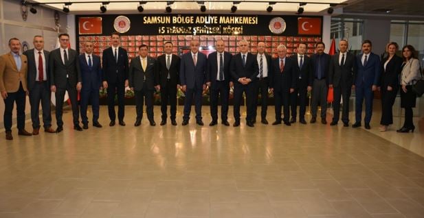 HSK üyeleri Samsun’da adliyeleri ziyaret etti
