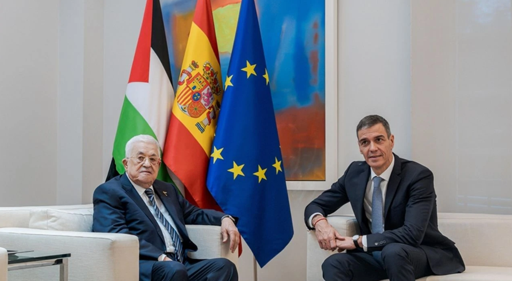 İspanya Başbakanı Sanchez Madrid'de Mahmud Abbas ile görüştü!