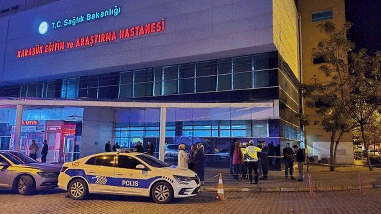 Karabük Eğitim ve Araştırma Hastanesi’nin acil servisinde korkunç olay