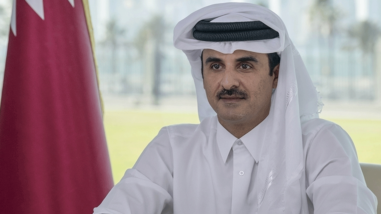 Katar Emiri Al Sani'nin Dünya Kupası sevinci