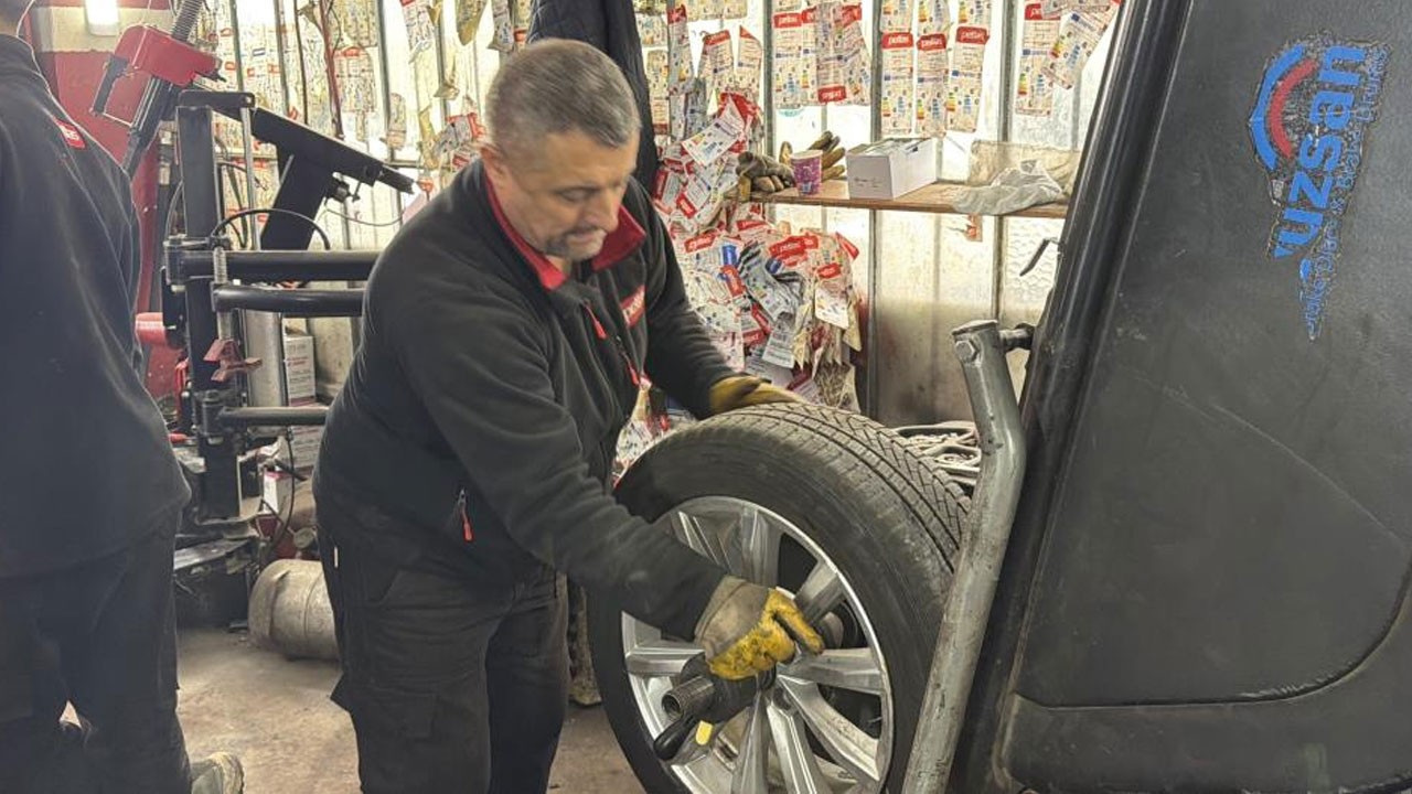 Kış lastiği uygulaması yarın başlıyor! Lastikçilerde yoğunluk