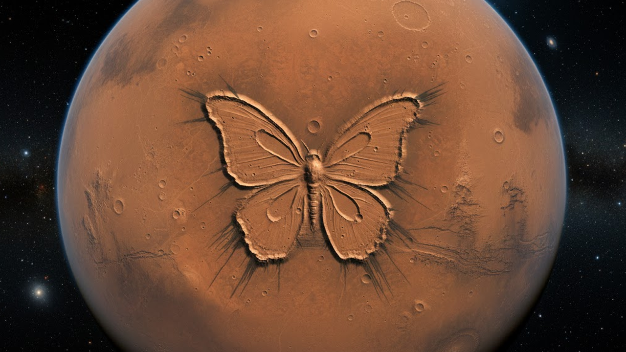 Mars'ta dev kelebek!