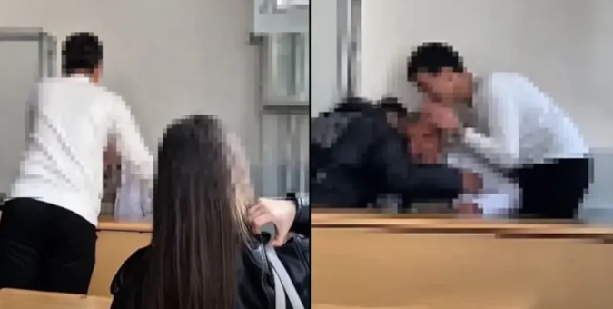 Öğretmene fiziki şiddete adli süreç