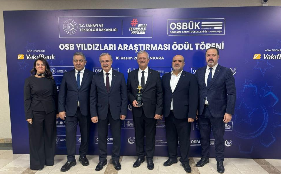 Organize sanayiye En çok katkı verenlere ödül