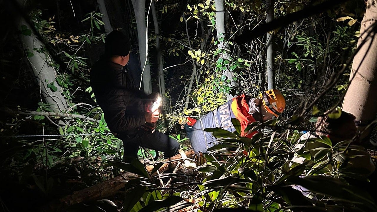 Ormanlık alanda zor anlar! Ekipler seferber oldu