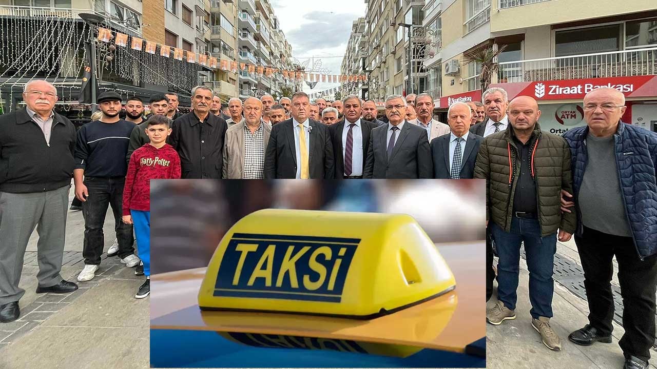 Reklamları gören taksiciler ayaklandı