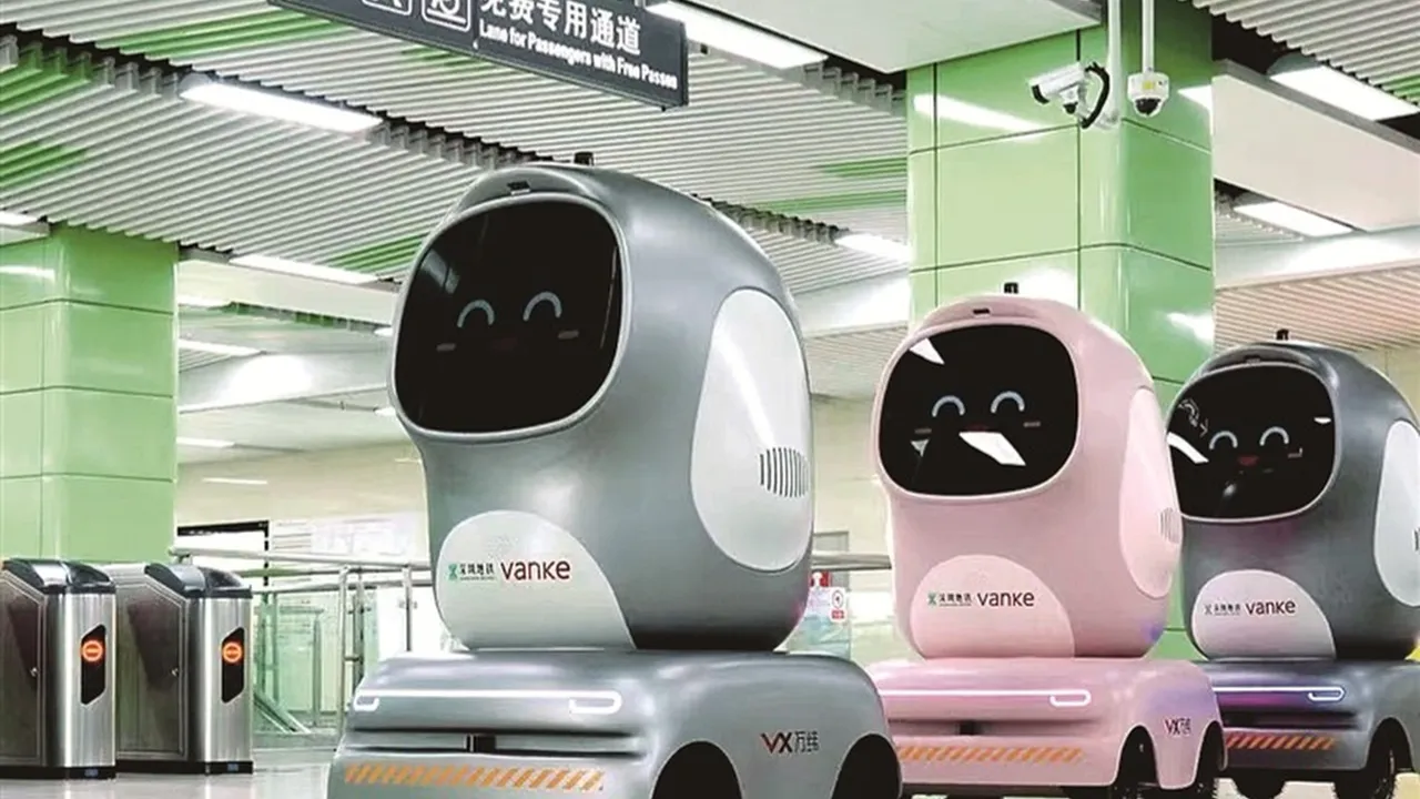 Robotlar tek başlarına metroya biniyor, paket dağıtıyor!