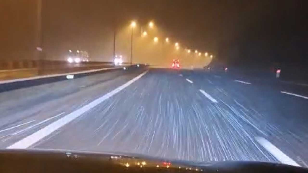 TEM’in Bolu geçişinde tipi etkili oldu