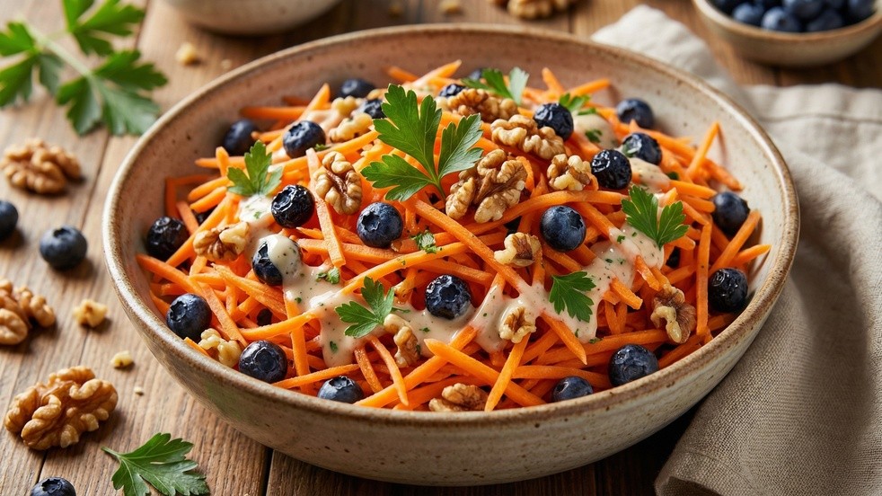 Yabanmersinli cevizli havuç salatası nasıl yapılır?