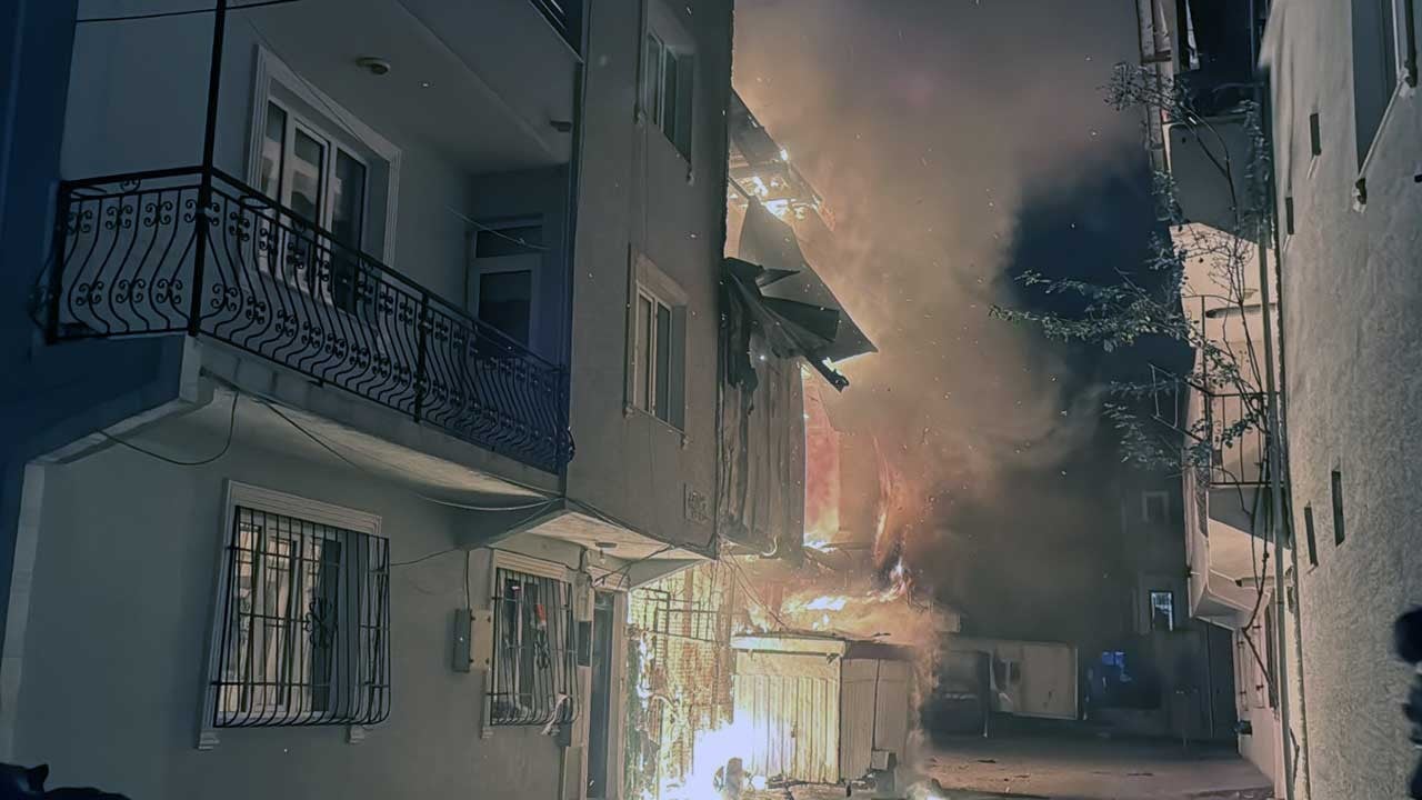 Yangında hasar gören binanın şehit polisin ailesine ait olduğu ortaya çıktı