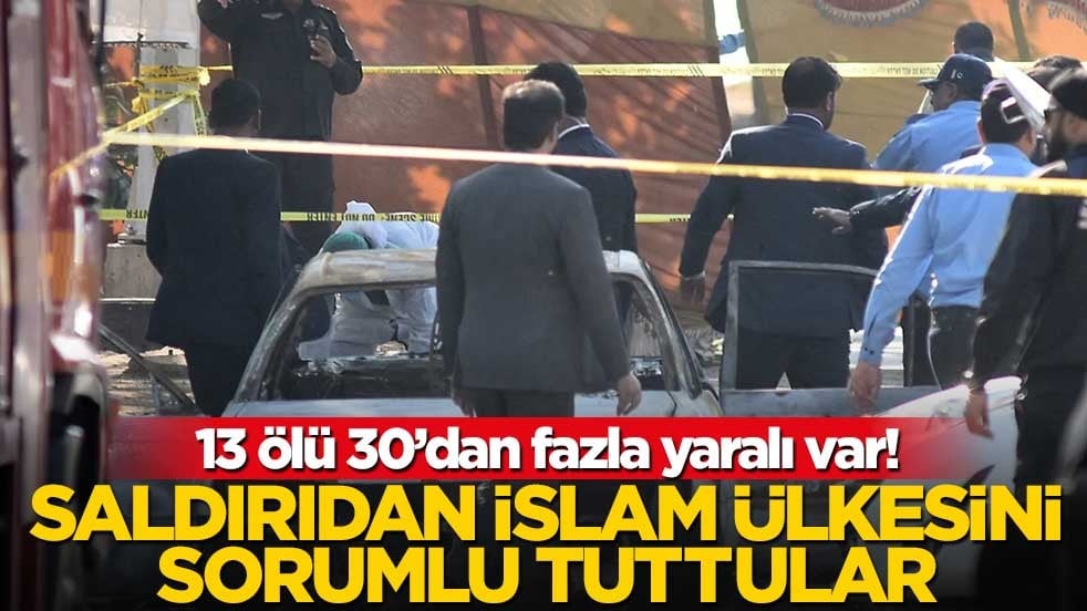 13 ölü 30’dan fazla yaralı var! Saldırıdan İslam ülkesini sorumlu tuttular