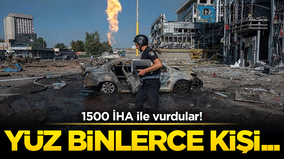 1500 İHA ile vurdular! Yüz binlerce kişi...