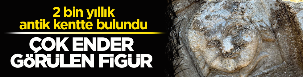 2 bin yıllık antik kentte Medusa'nın ender görülen gülümseyen figürü bulundu