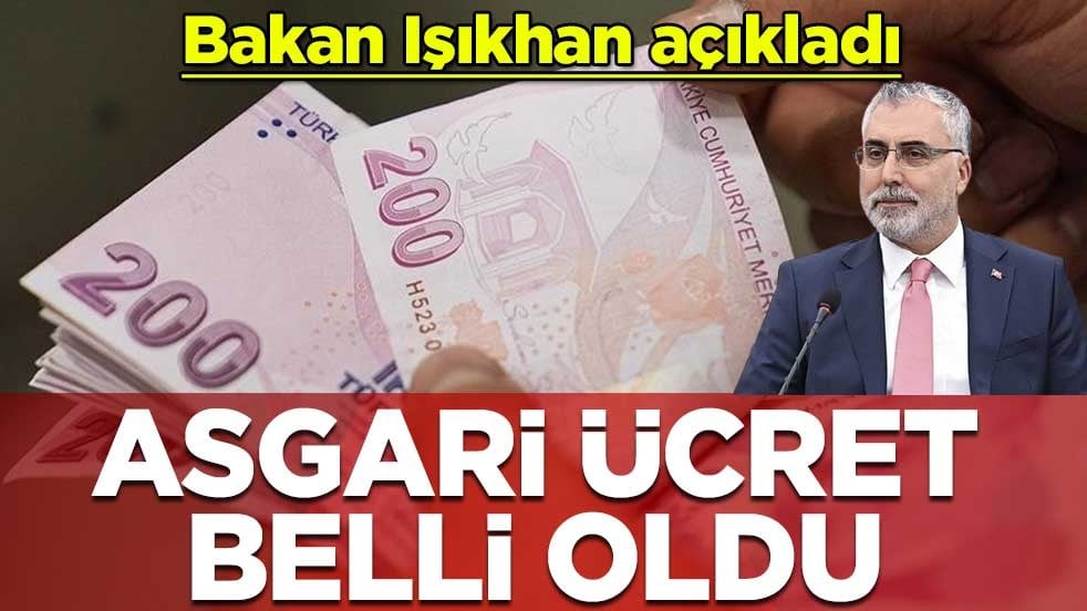 2026 asgari ücreti belli oldu! Çalışma ve Sosyal Güvenlik Bakanı Vedat Işıkhan asgari ücreti açıkladı: 28 bin 75 TL