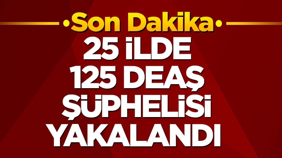 25 ilde 125 DEAŞ şüphelisi yakalandı