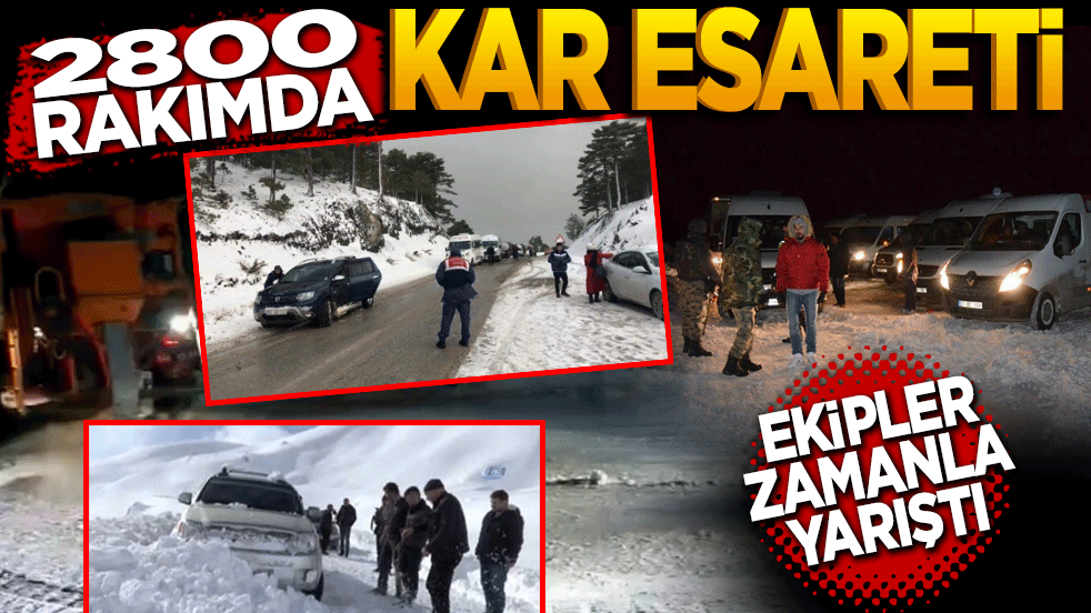2.800 Rakımda Kar Esareti: Ekipler Zamanla Yarıştı!