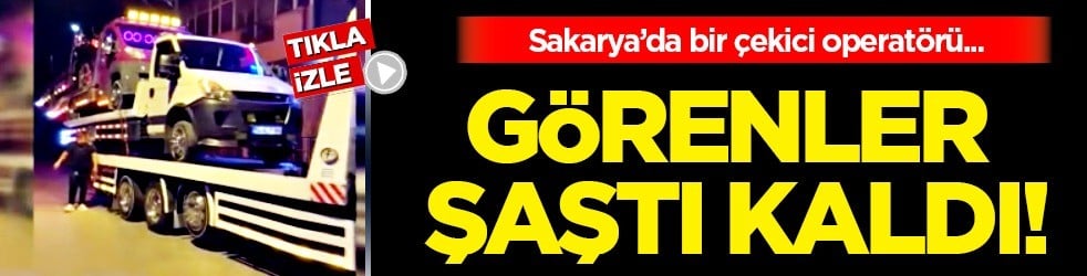 3 çekici bir çekicinin üzerine yükledi! Şok edici görüntüleri görenler şaştı kaldı!