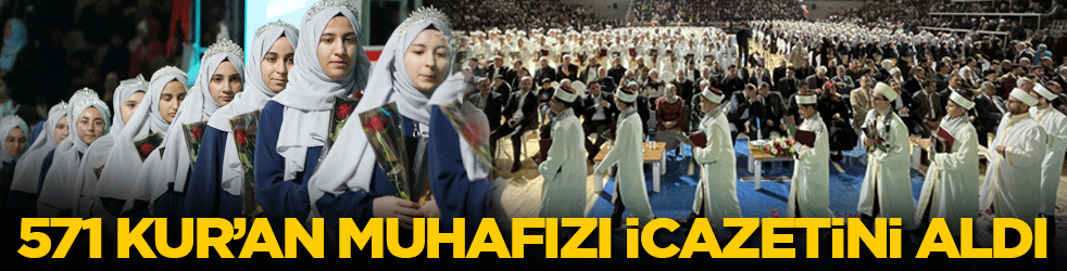 571 Kur’an muhafızı için 3 ayların ilk gününde icazet töreni düzenlendi