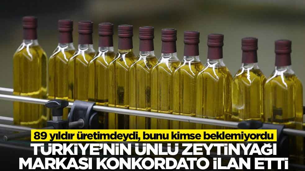 89 yıldır üretimdeydi, bunu kimse beklemiyordu: Türkiye'nin ünlü zeytinyağı markası konkordato ilan etti
