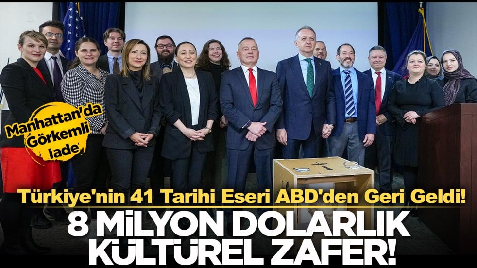 ABD’de 41 tarihi eser Türkiye’ye iade edildi