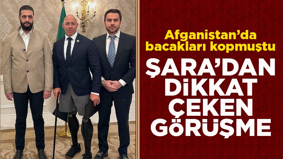 Afganistan’da bacakları kopmuştu! Şara’dan dikkat çeken görüşme