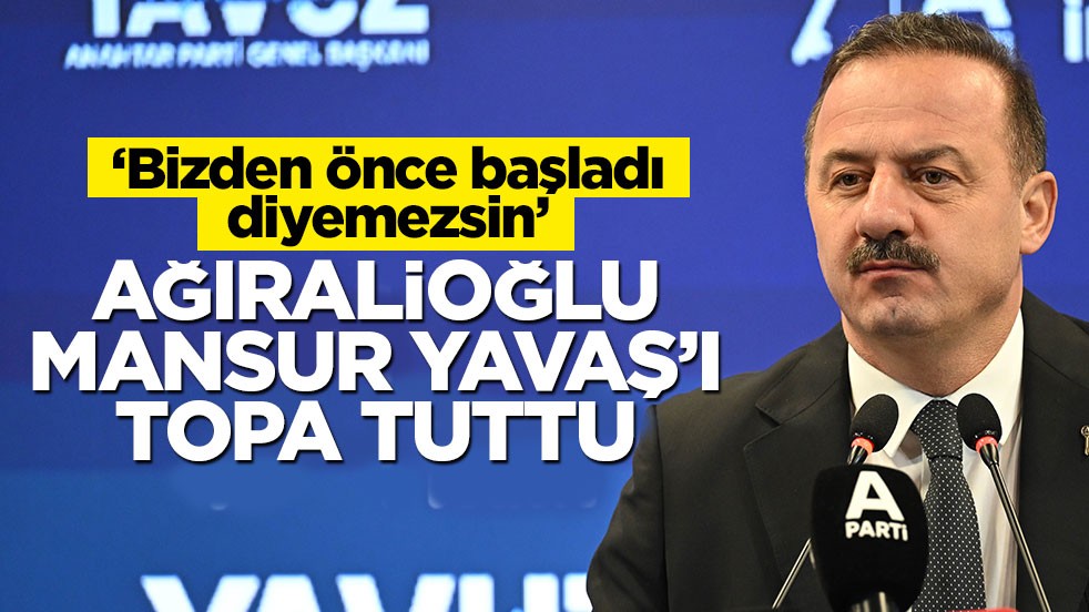 Ağıralioğlu'ndan Mansur Yavaş'a salvolar