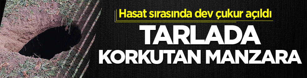 Aksaray’da toprak bir kez daha çöktü: 15 metrelik obruk tarlayı yuttu: Yer altı suları çekildikçe tehlike büyüyor 