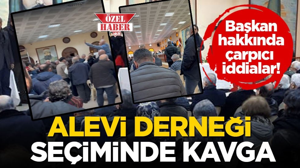 Alevi derneği seçiminde kavga
