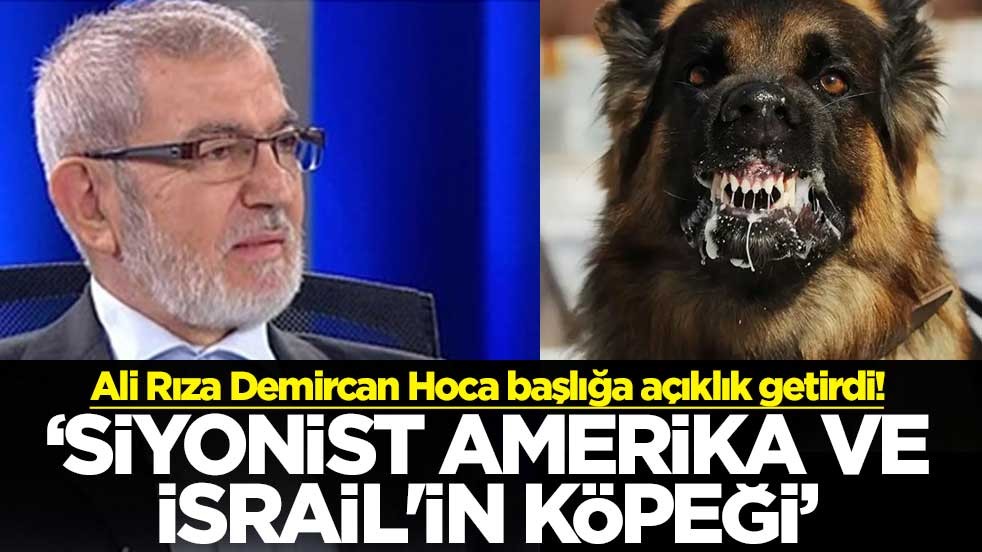 Ali Rıza Demircan Hoca başlığa açıklık getirdi! ‘Siyonist Amerika ve İsrail'in köpeği’
