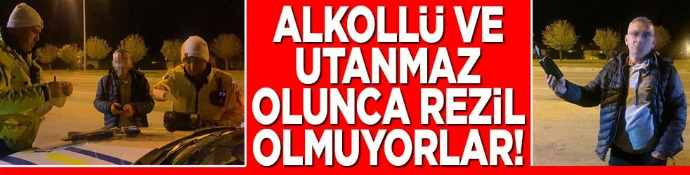 Alkollü ve utanmaz olunca rezil olmuyorlar!